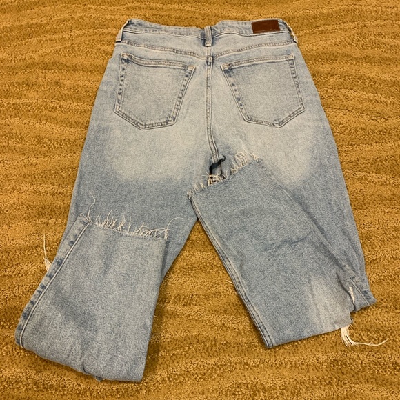 Hollister Womens Jeans 7R 28x27 Blue Ultra High Rise Vintage Straight Distressed - Picture 5 of 11